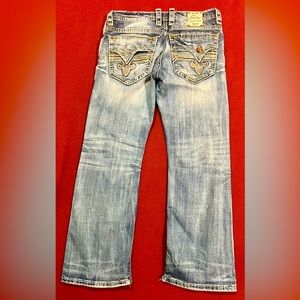 Rock Revival Jeans Men’s size 34 inseam 30 Pevey Boot